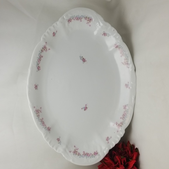 Antique H & C Imperial Large Floral Serving Platter - Picture 12 of 16